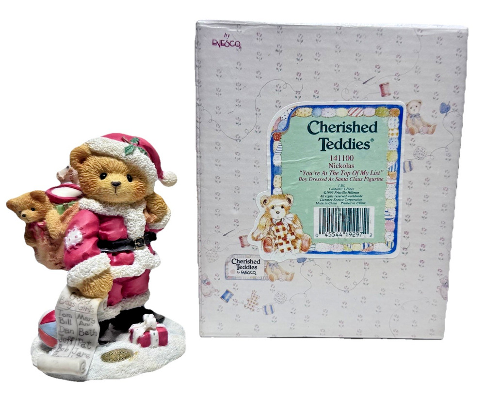 Cherished Teddies-141100-โYouโre At The Top Of My List โ Nickolas (Vintage 1995)